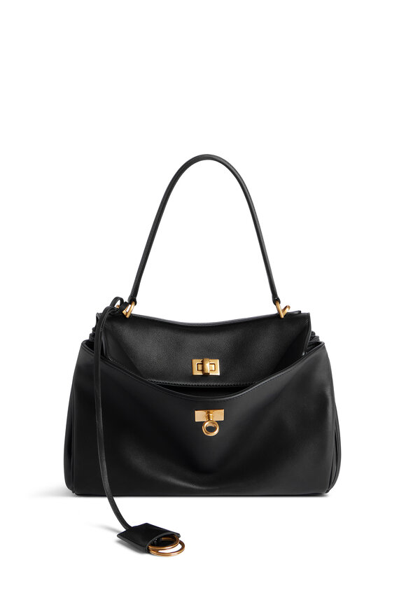 Balenciaga Small Rodeo Black Leather Top Handle Bag - view 12