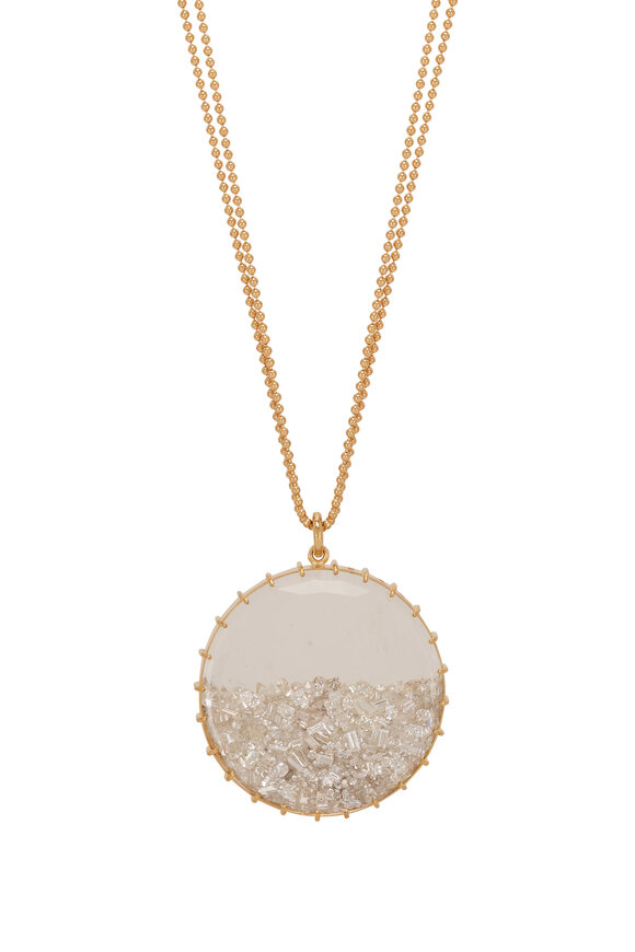 Renee Lewis - Shake© 7.3CT White Diamond Pendant Necklace