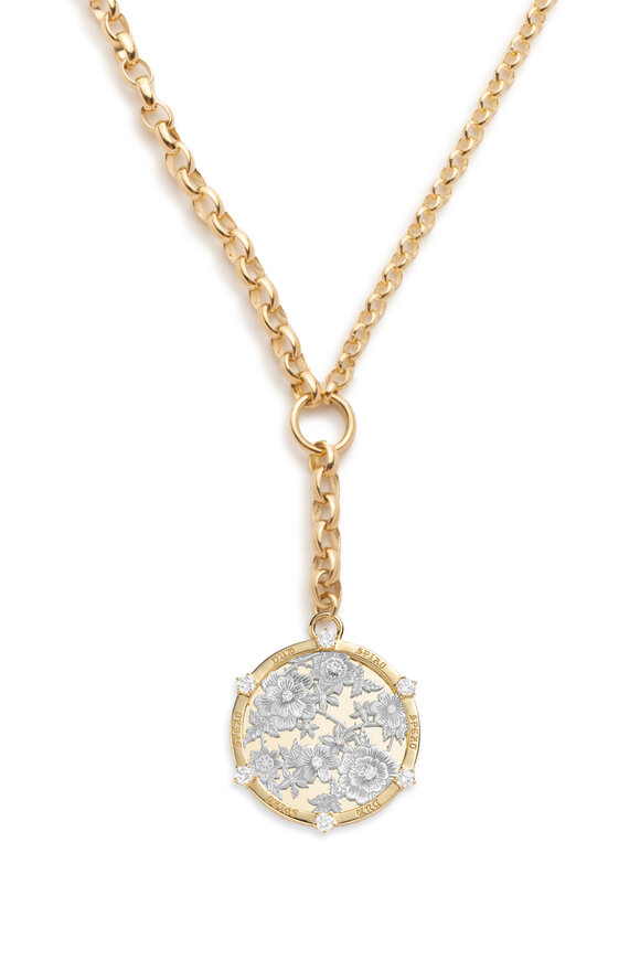 Foundrae Floral Heavy Mixed Belcher Extension Necklace