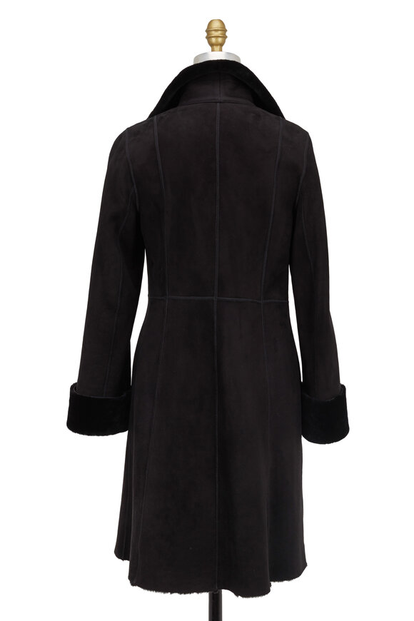 Viktoria Stass - Black Shearling Coat