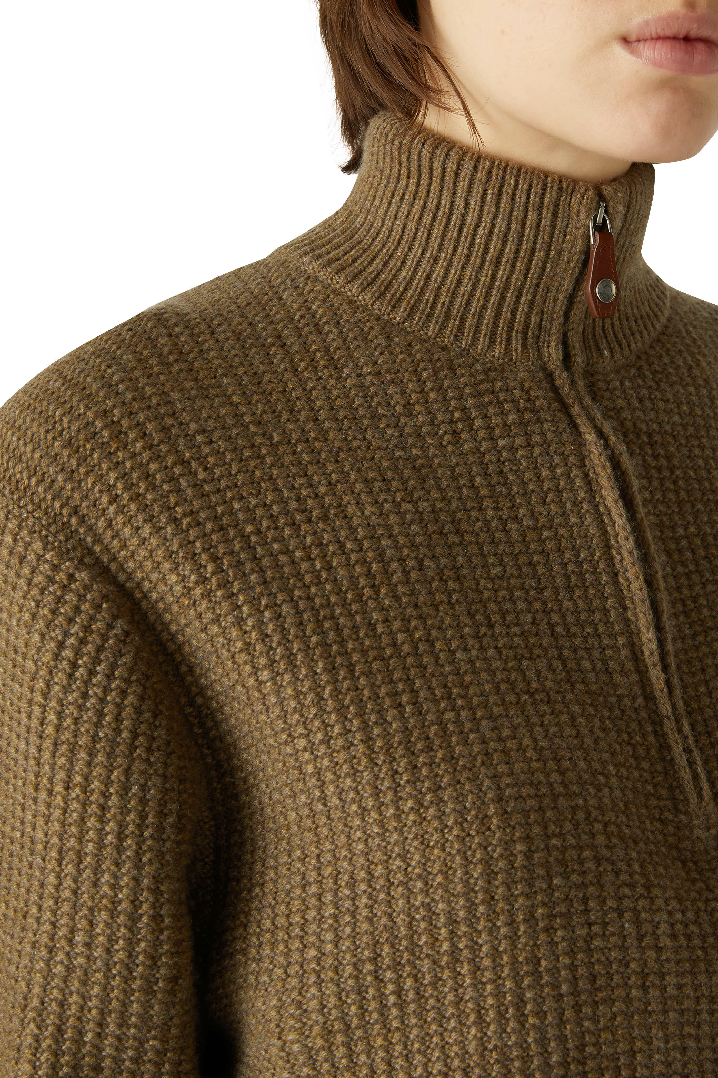 Loro Piana☆FOXファー☆本日限定Sale！ Loro Piana - Fobello Tundra Baby Cashmere Quarter Zip Sweater