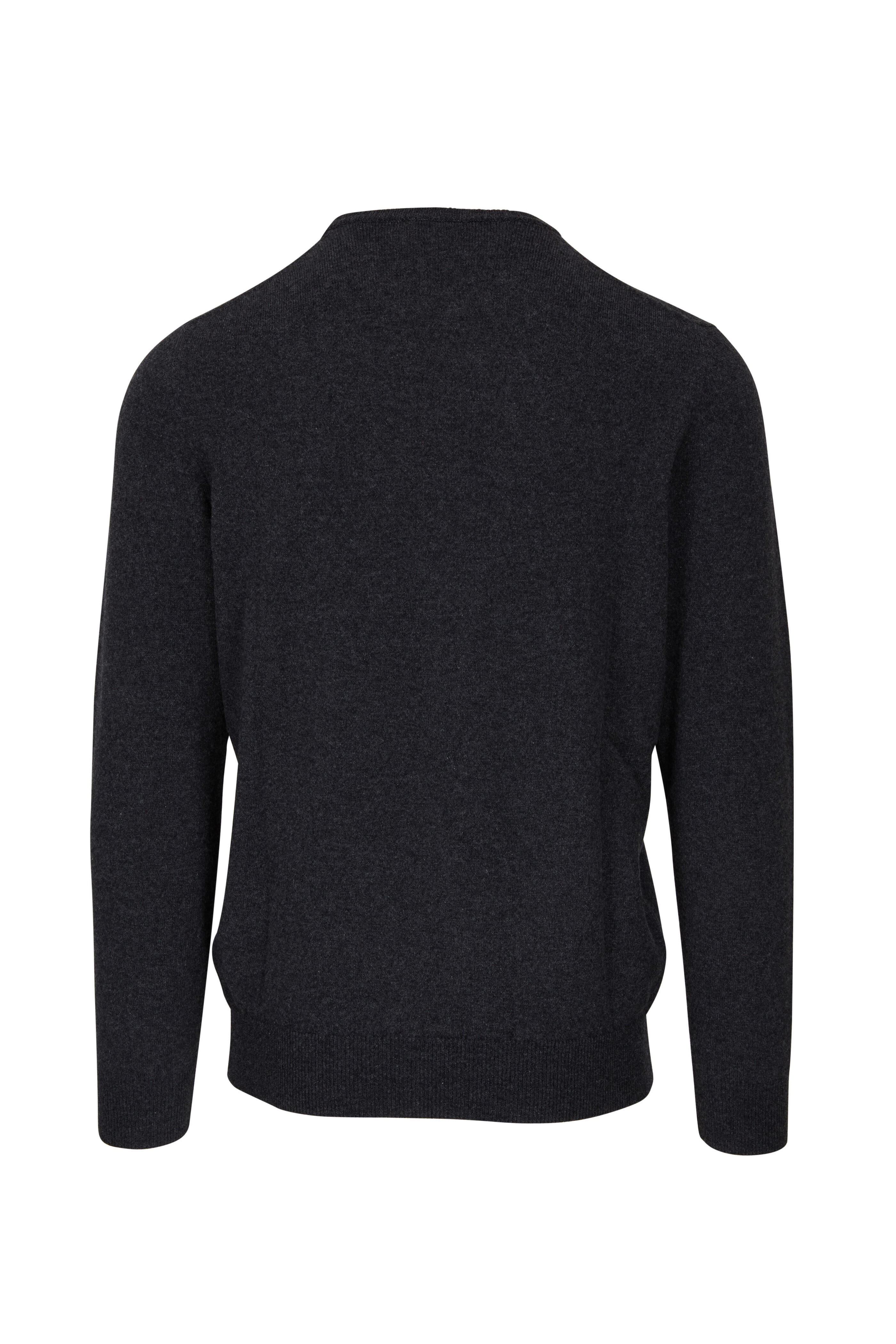 Fratelli Piacenza - Charcoal Cashmere Crewneck Sweater