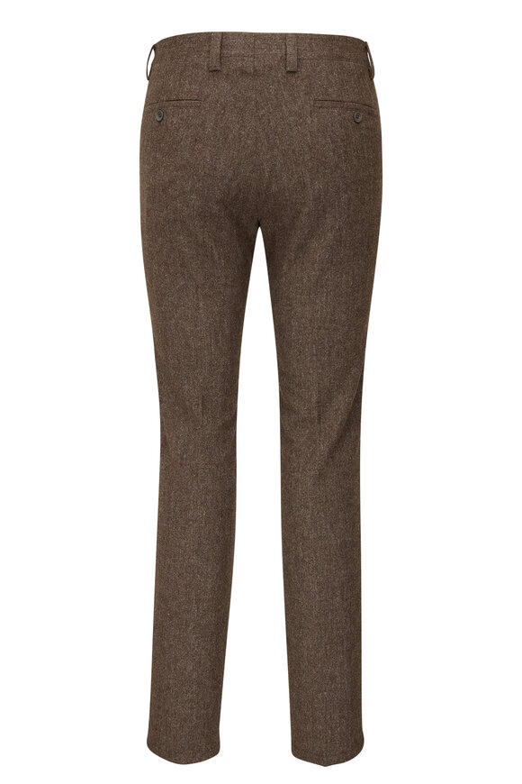 Corneliani - Brown Wool & Cashmere Pant