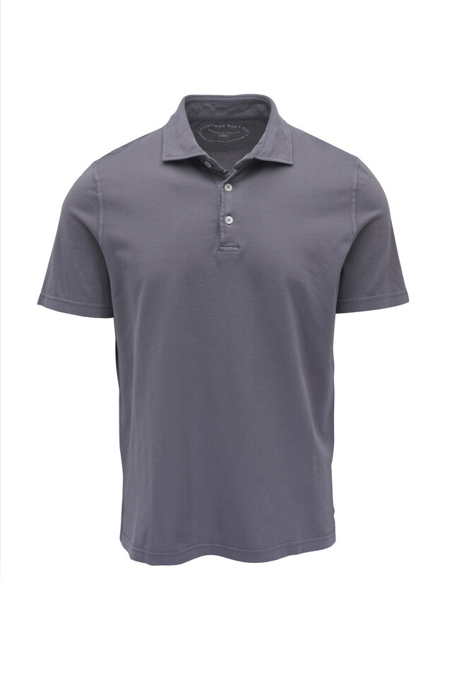 Tシャツ・カットソー ZEGNA FW25 COTTON POLO SHIRT WITH POCKET (UG392A2 G752B09) ZEGNA Men's Cotton Polo Shirt with Leather-Trim Pocket