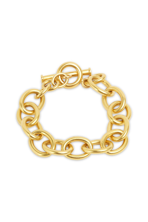 Caroline Ellen - 22K Yellow Gold Large Link Bracelet