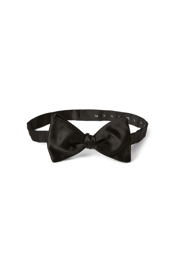 Ralph Lauren Purple Label - Black Silk Pre-Tied Bow Tie