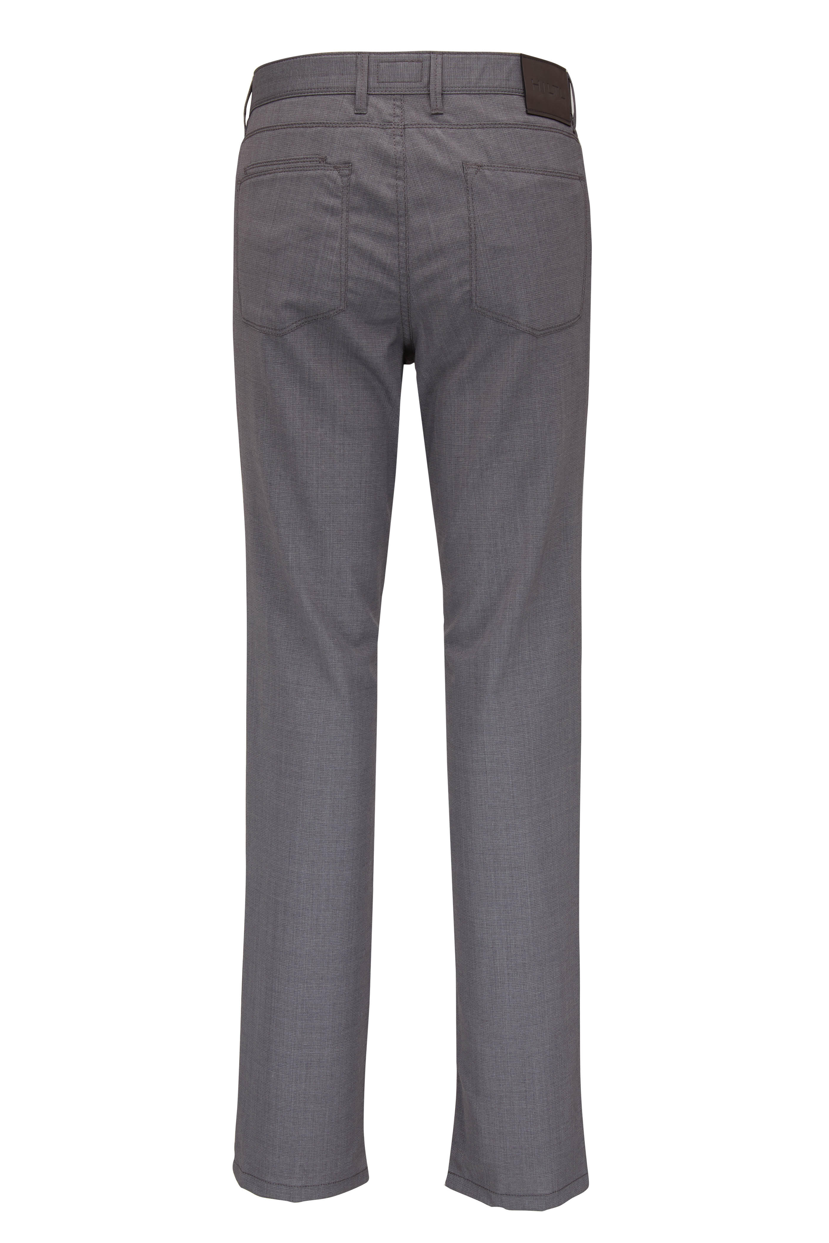 Hiltl - Kent Gray Stretch Wool Five Pocket Pant