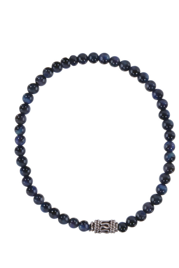 Spivey  Blue Tigers Eye Beaded Bracelet - view 1