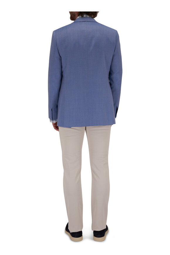 Brioni - Light Blue Wool & Silk Sportcoat