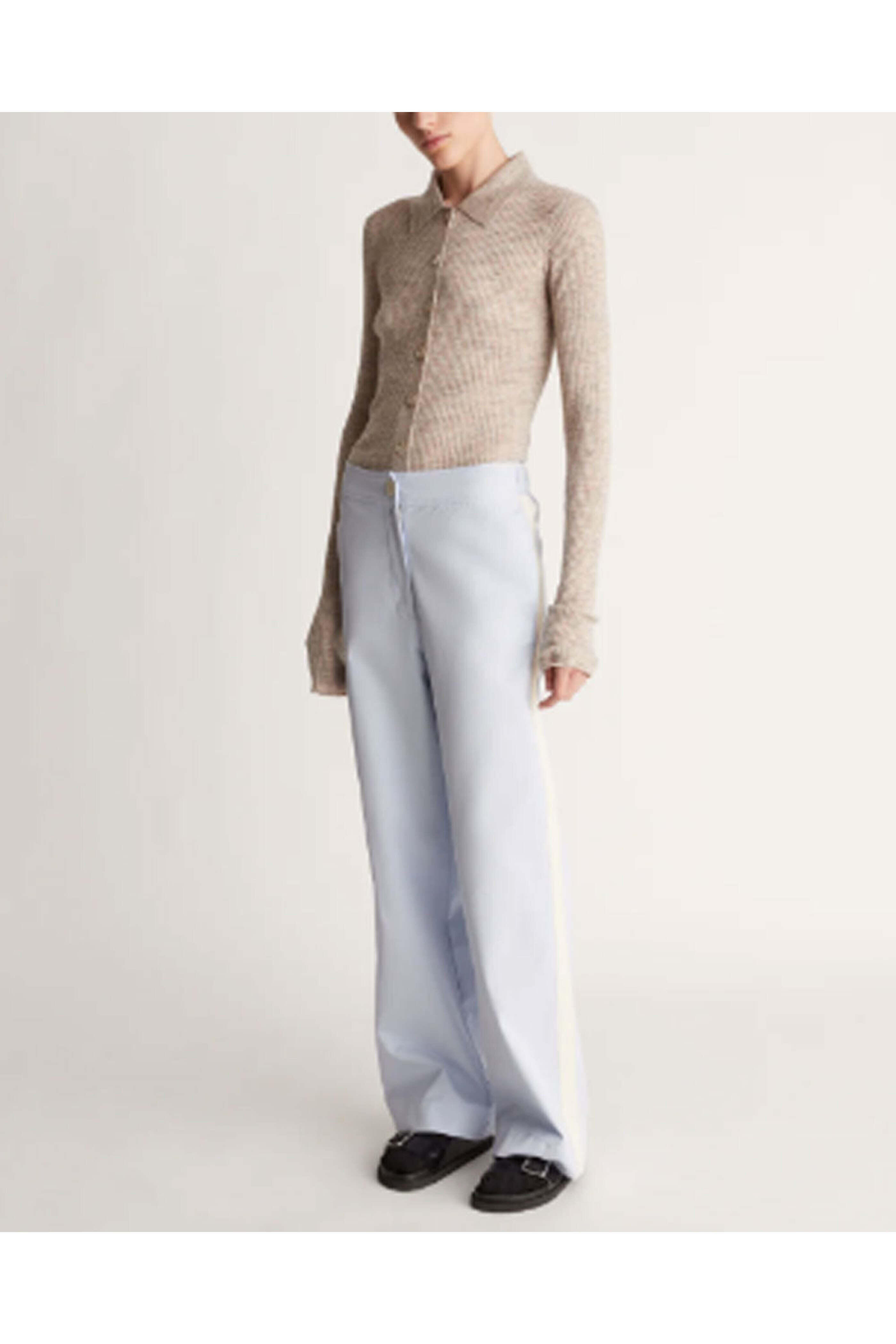 Lee Mathews - Cerulean Georgia Wide Leg Pant