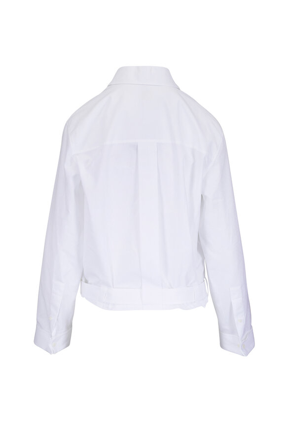 Loewe White Draped Cotton Shirt - view 3