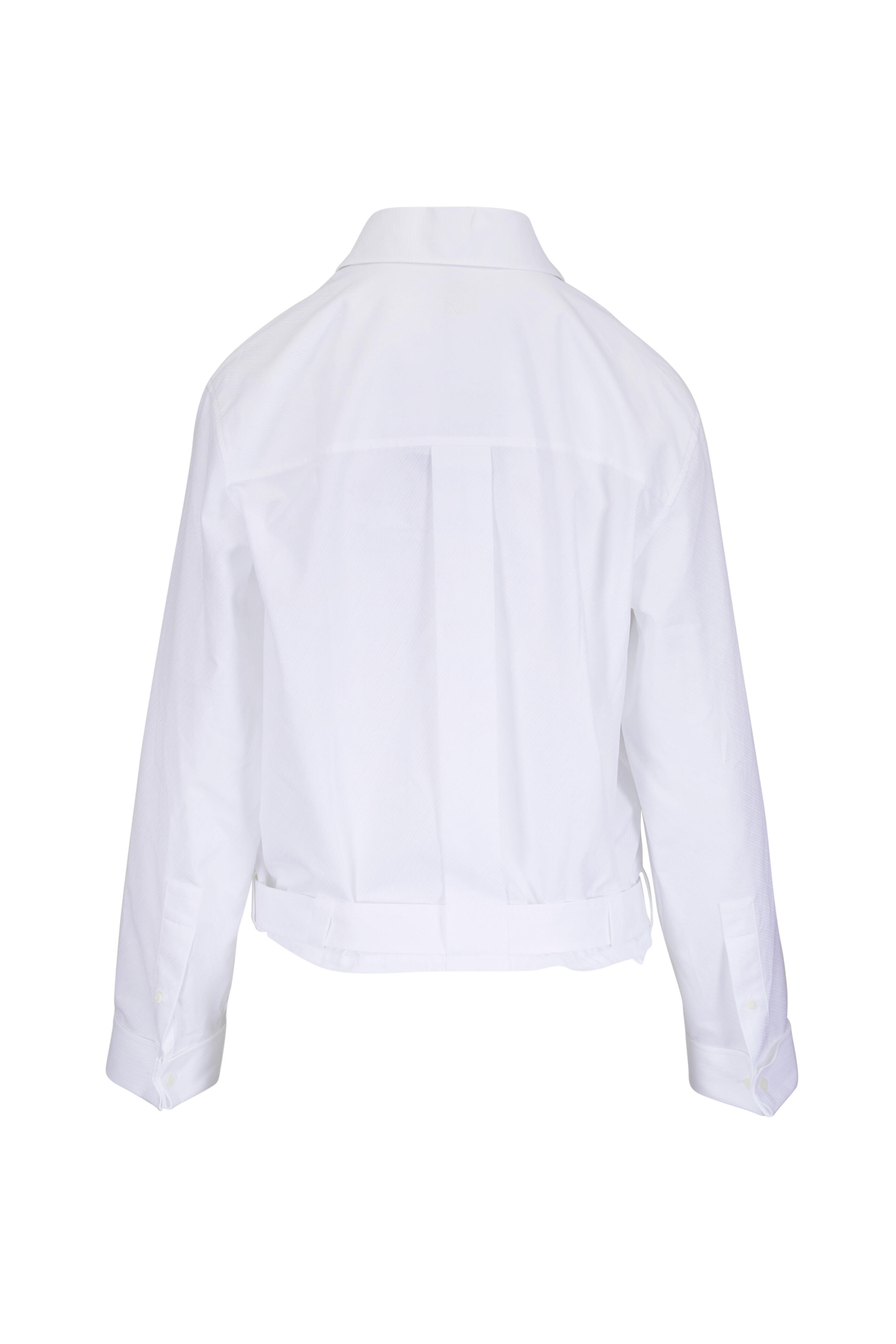 Loewe - White Draped Cotton Shirt - view 3