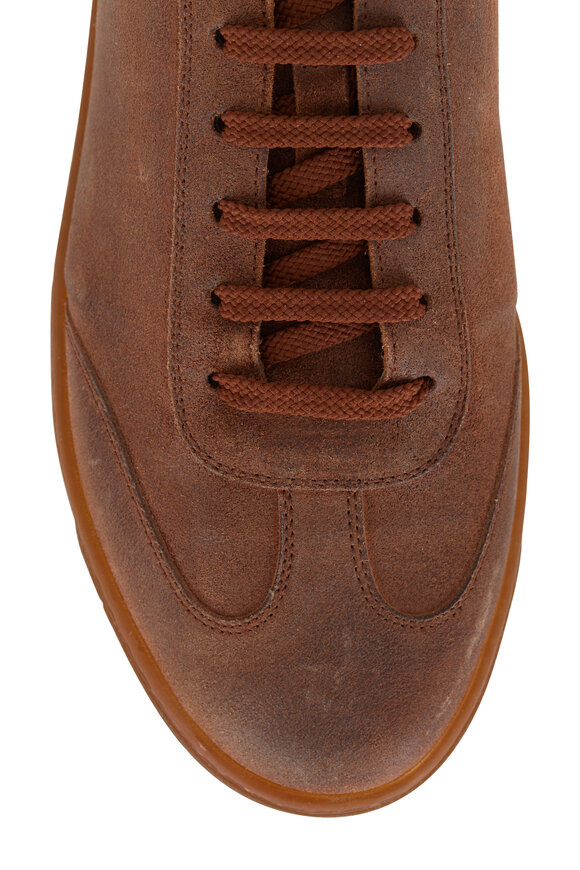 Brunello Cucinelli - Brown Suede Wingtip Sneaker