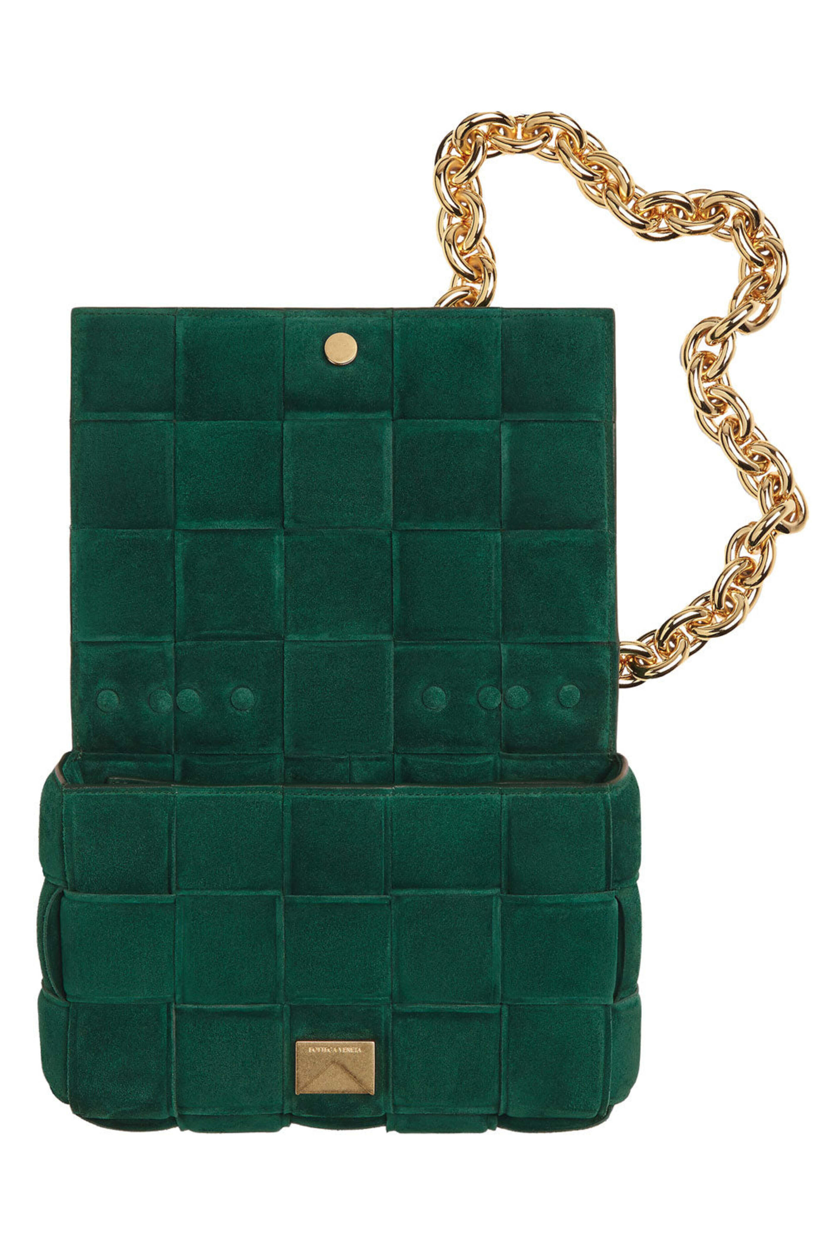Bottega Veneta - Padded Cassette Chain Bag in Emerald