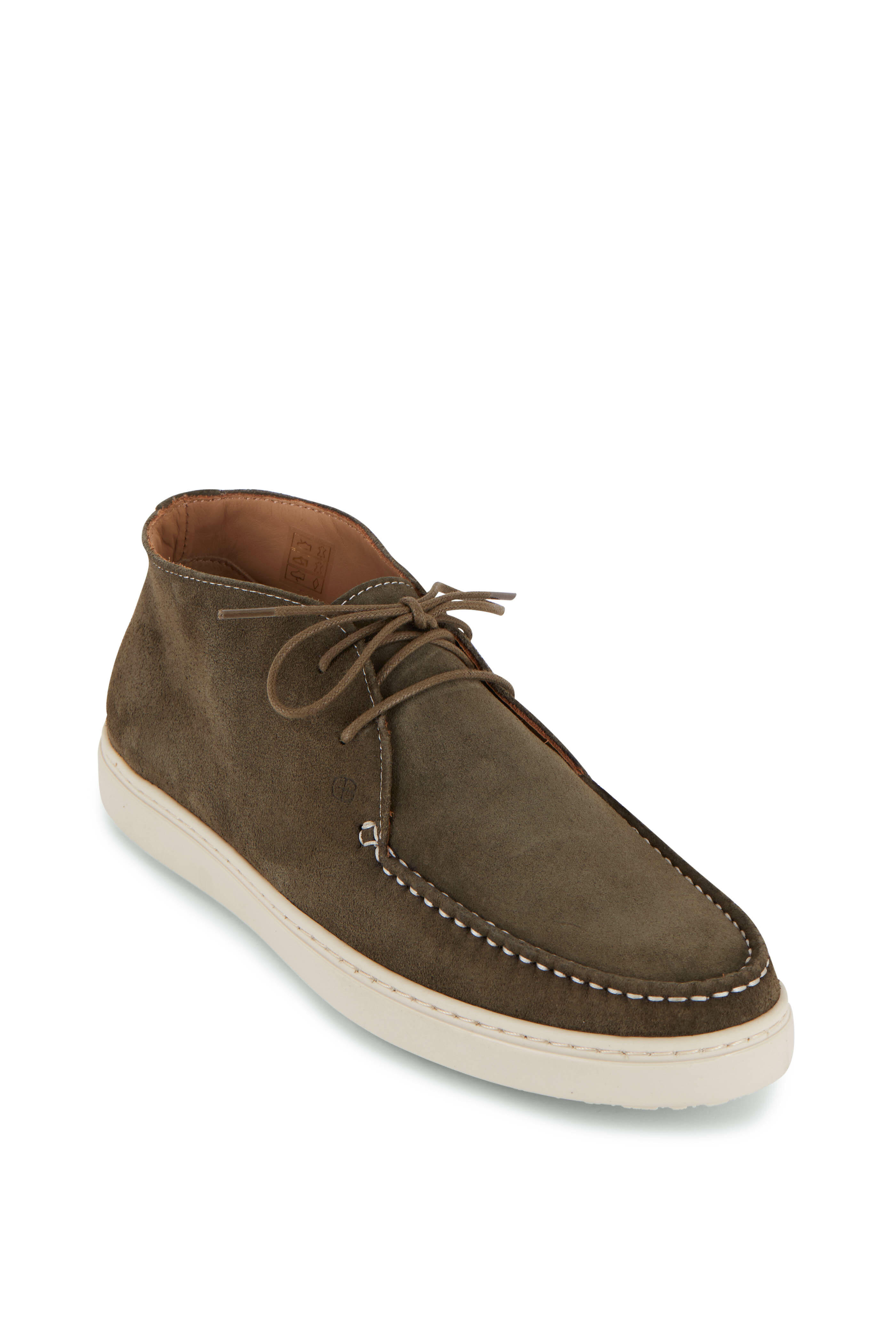 G Brown - Koala Forest Green Suede Chukka Boot