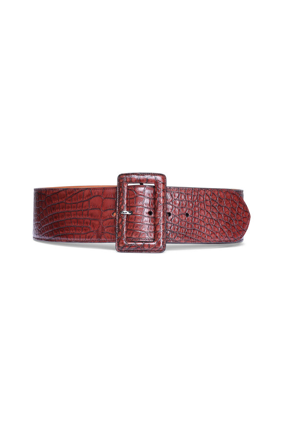 Dolce & Gabbana - Floral Print Leather Belt | Mitchell Stores