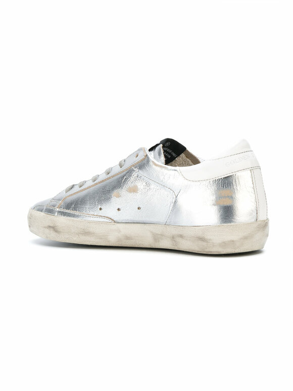 Golden Goose - Women's Superstar Silver Leather Low-Top Sneaker