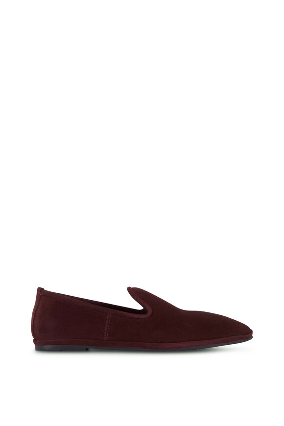 Aquatalia - Maria Deep Wine Suede Flat