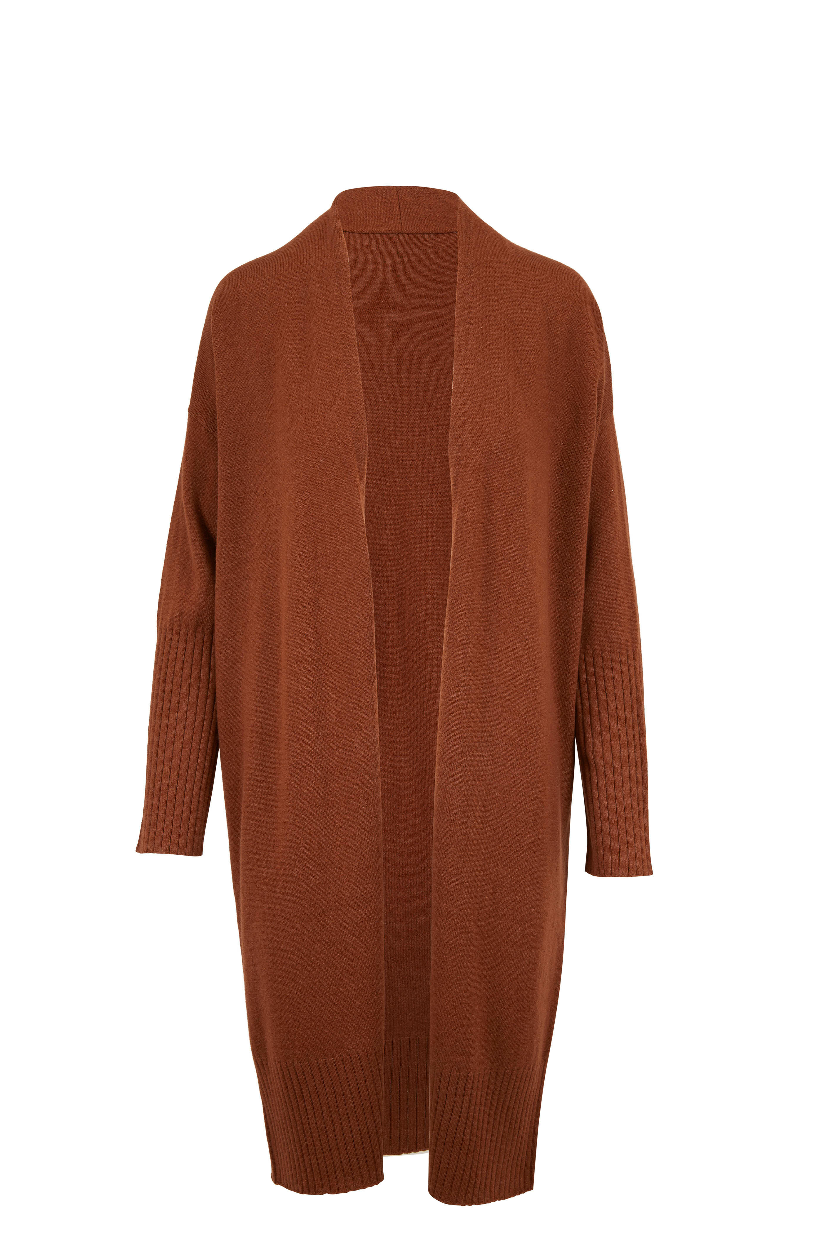 Nili Lotan - Makenna Cognac Open Front Cardigan