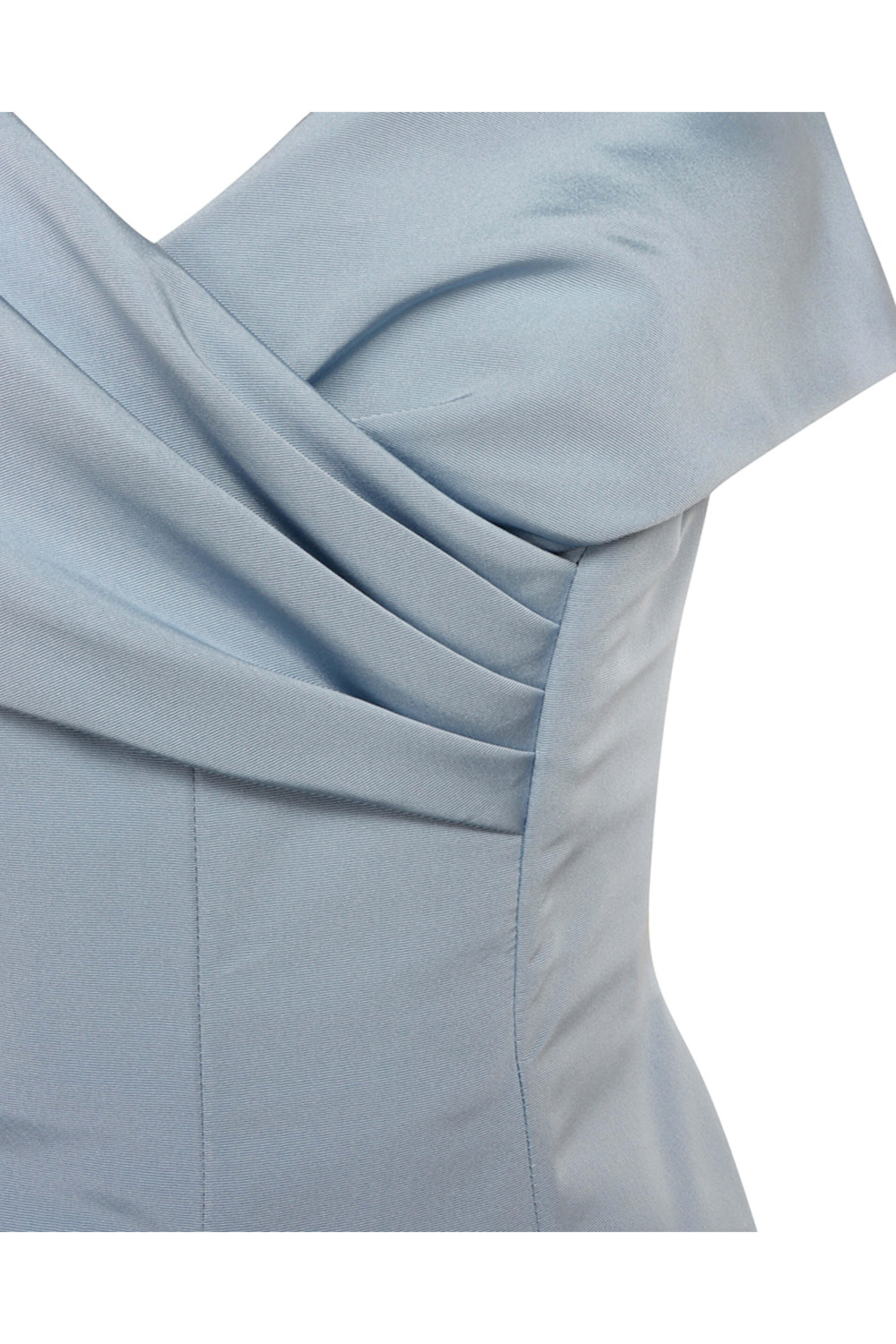 Catherine Regehr - Lake Blue Off The Shoulder Margaret Gown