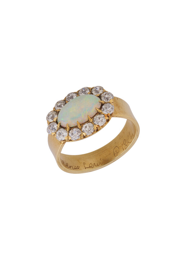 Renee Lewis Diamond & Opal Ring