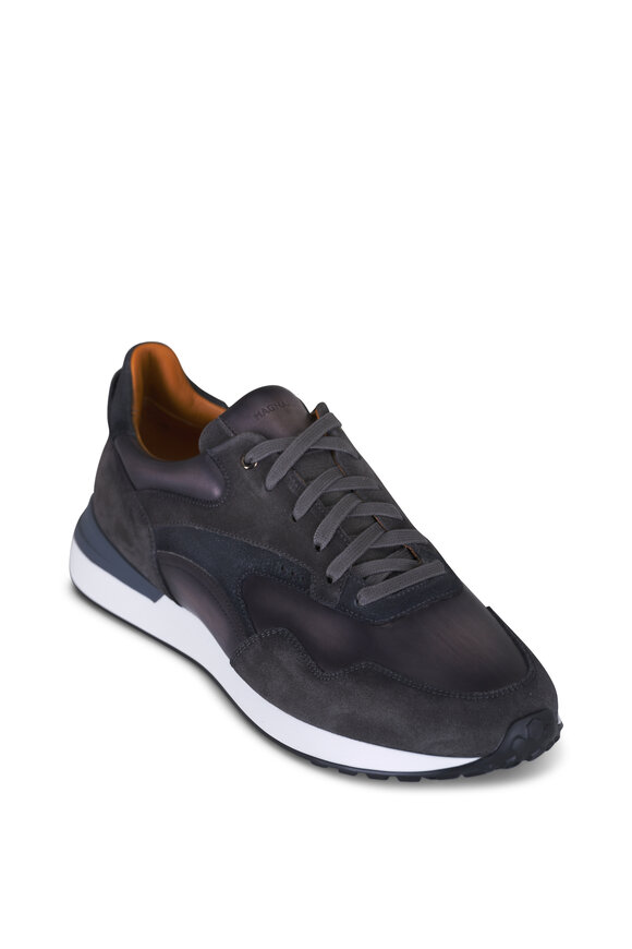 Magnanni Simo Gray Suede Low Top Sneaker - view 1