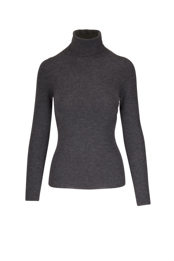 Nili Lotan - Lynette Charcoal Cashmere Turtleneck