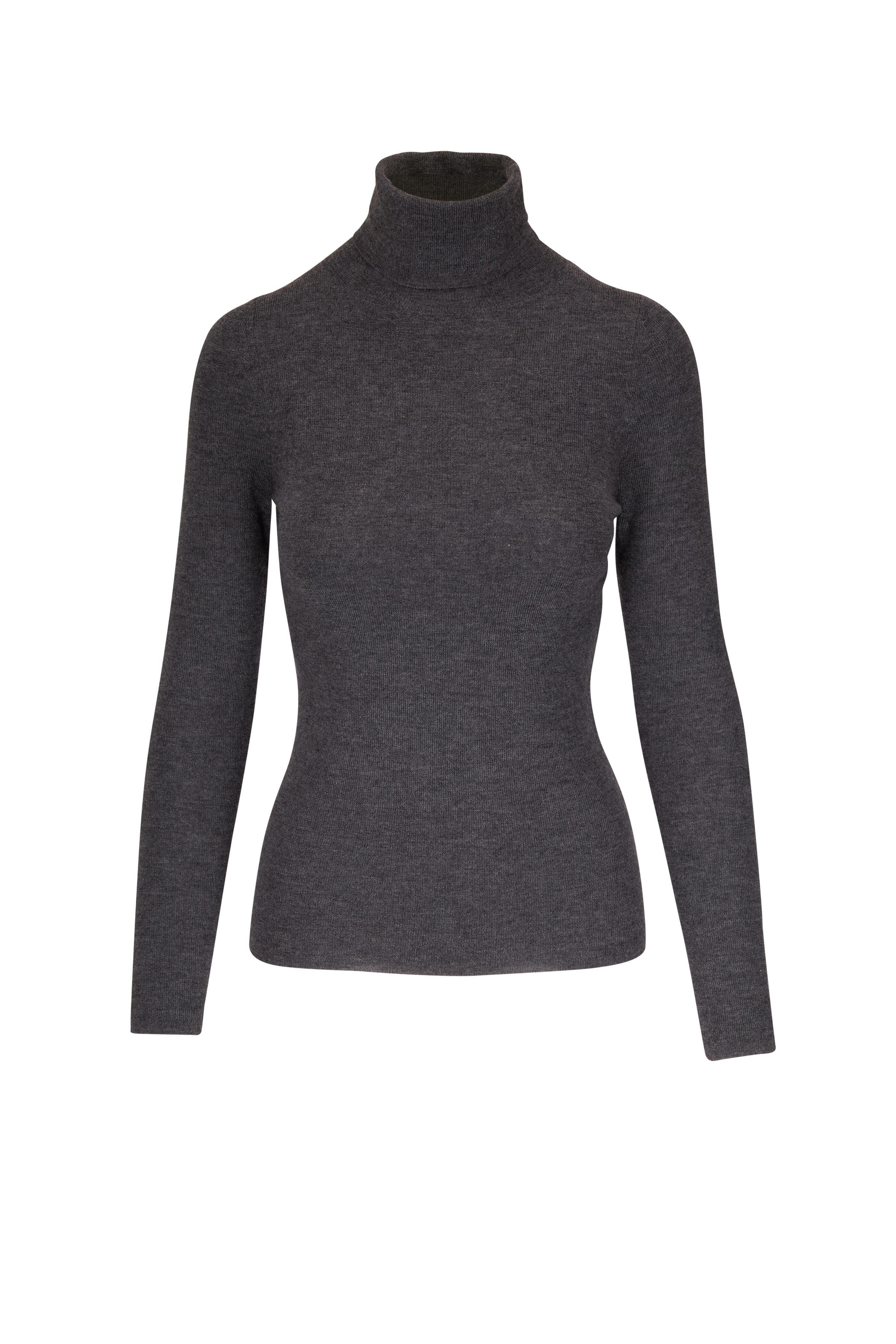 Nili Lotan - Lynette Charcoal Cashmere Turtleneck