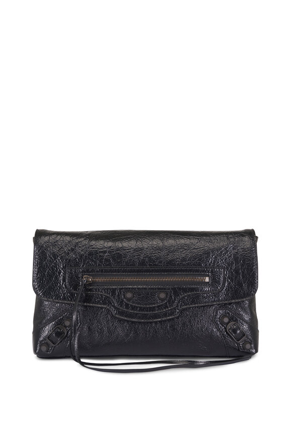 Balenciaga Le City Black Leather Clutch - view 1