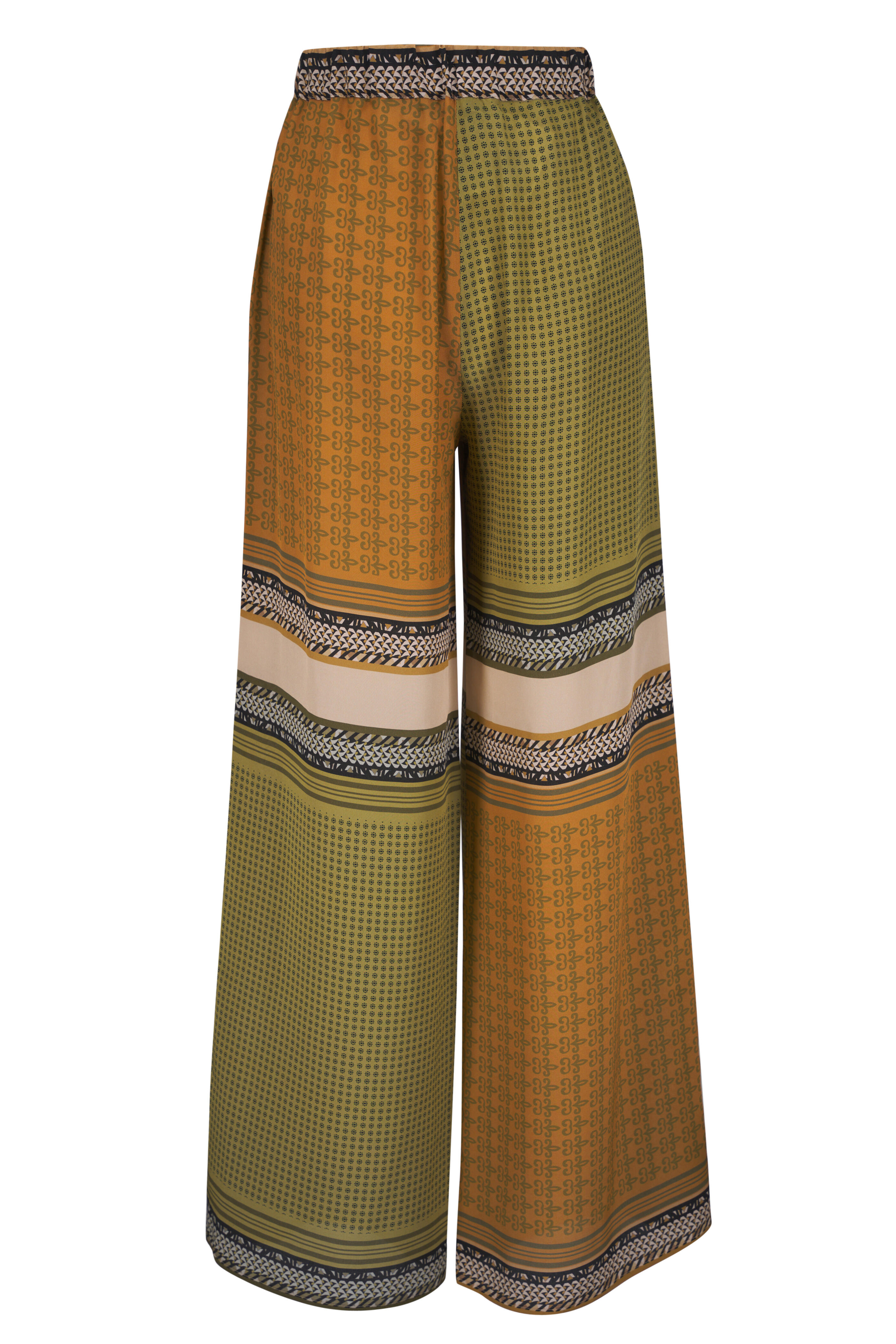 Antonelli - Sasha Multicolor Silk Pull On Pant