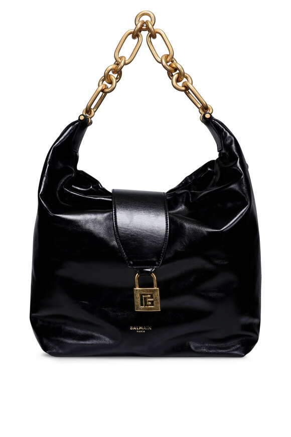 Loewe - Medium Squeeze Black Leather Shoulder Bag
