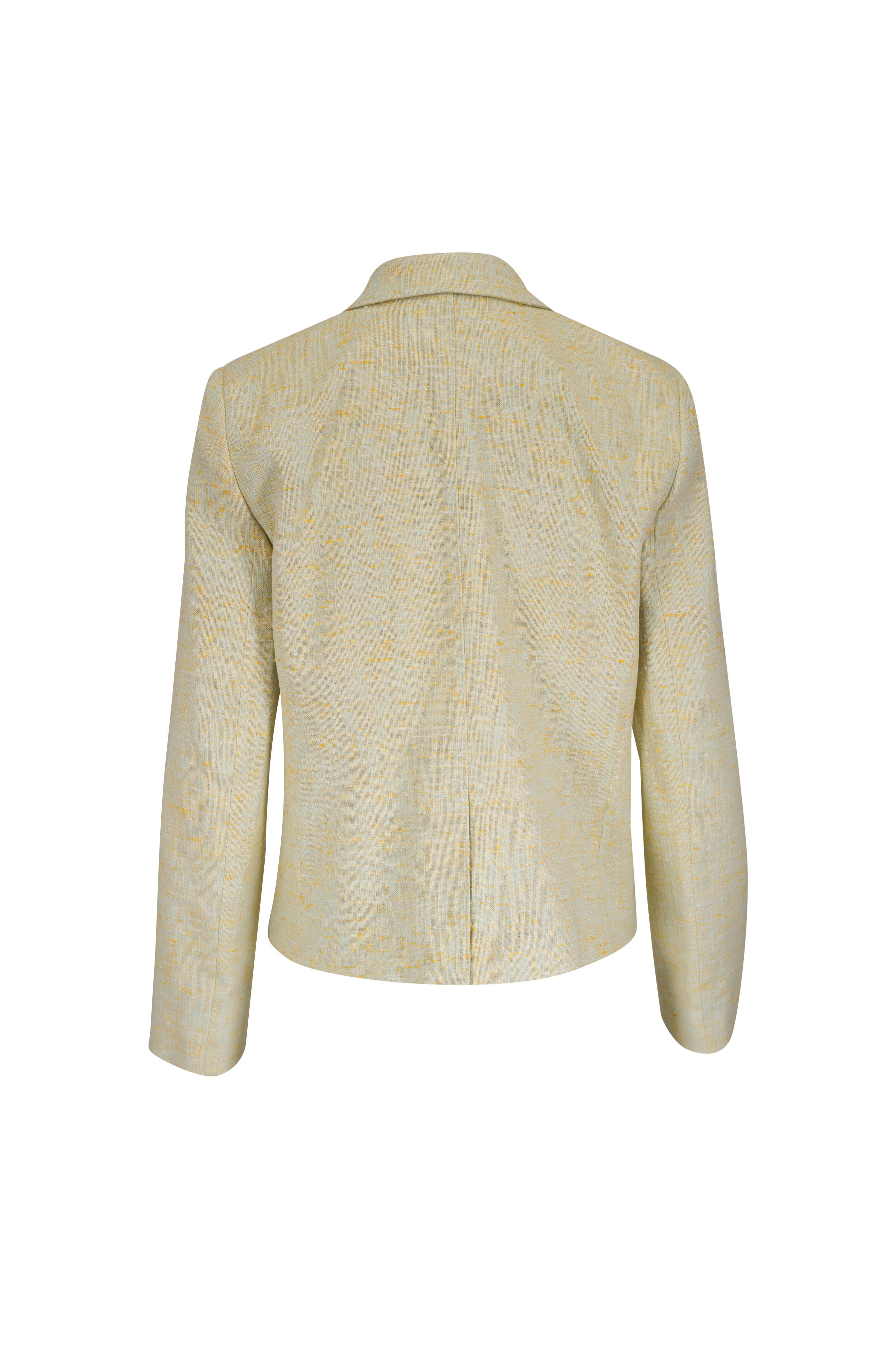 Lafayette 148 New York - Chartreuse Multi Cropped Boyfriend Blazer