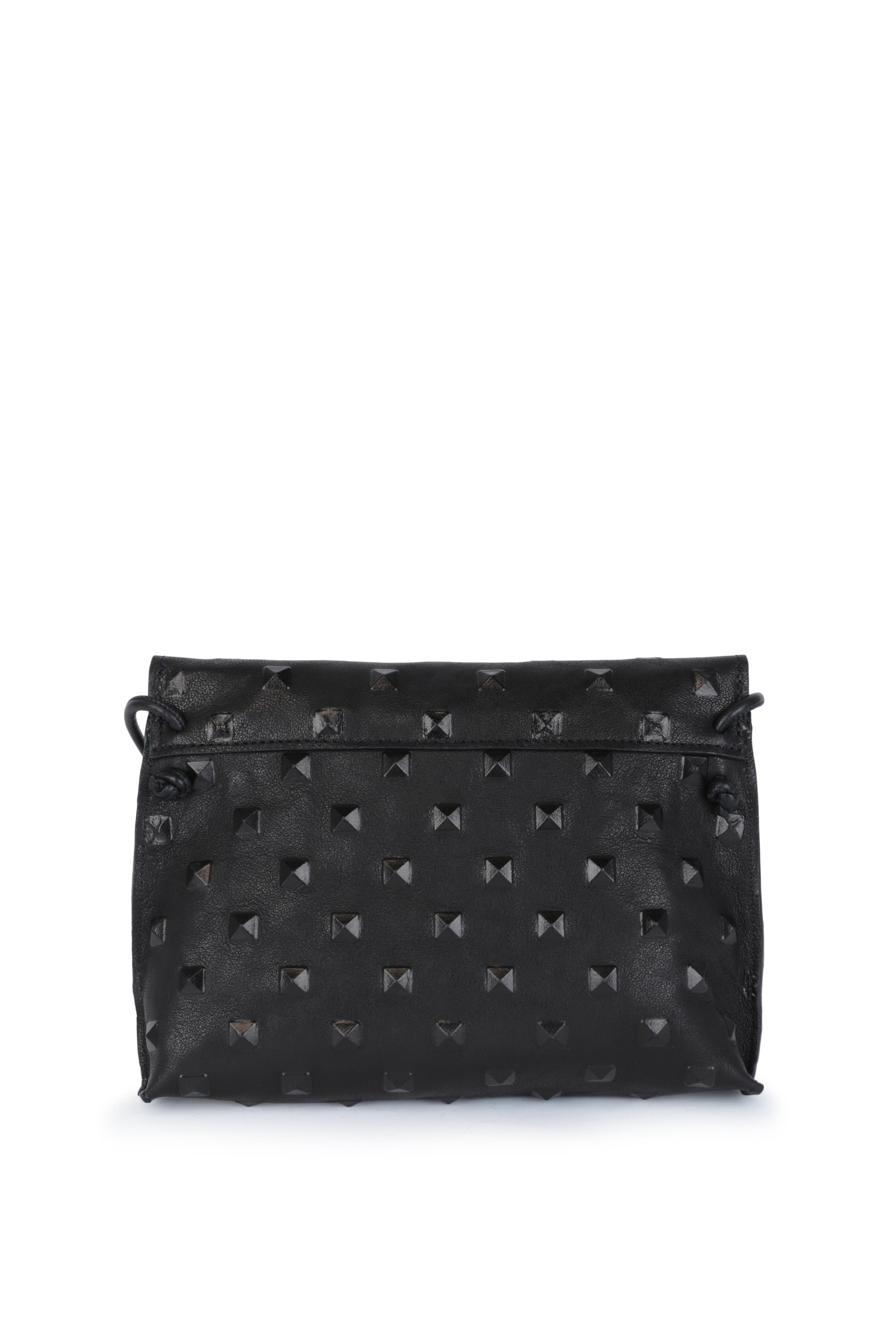 B May Bags - Black Studded Leather Crossbody