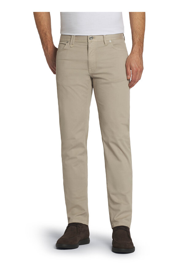 Brioni - Beige Stretch Cotton Five Pocket Pant