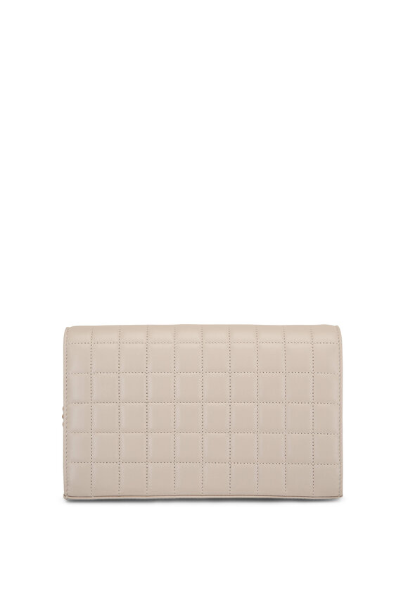 Saint Laurent - Cassandré Crema Quilted Leather Chain Wallet 