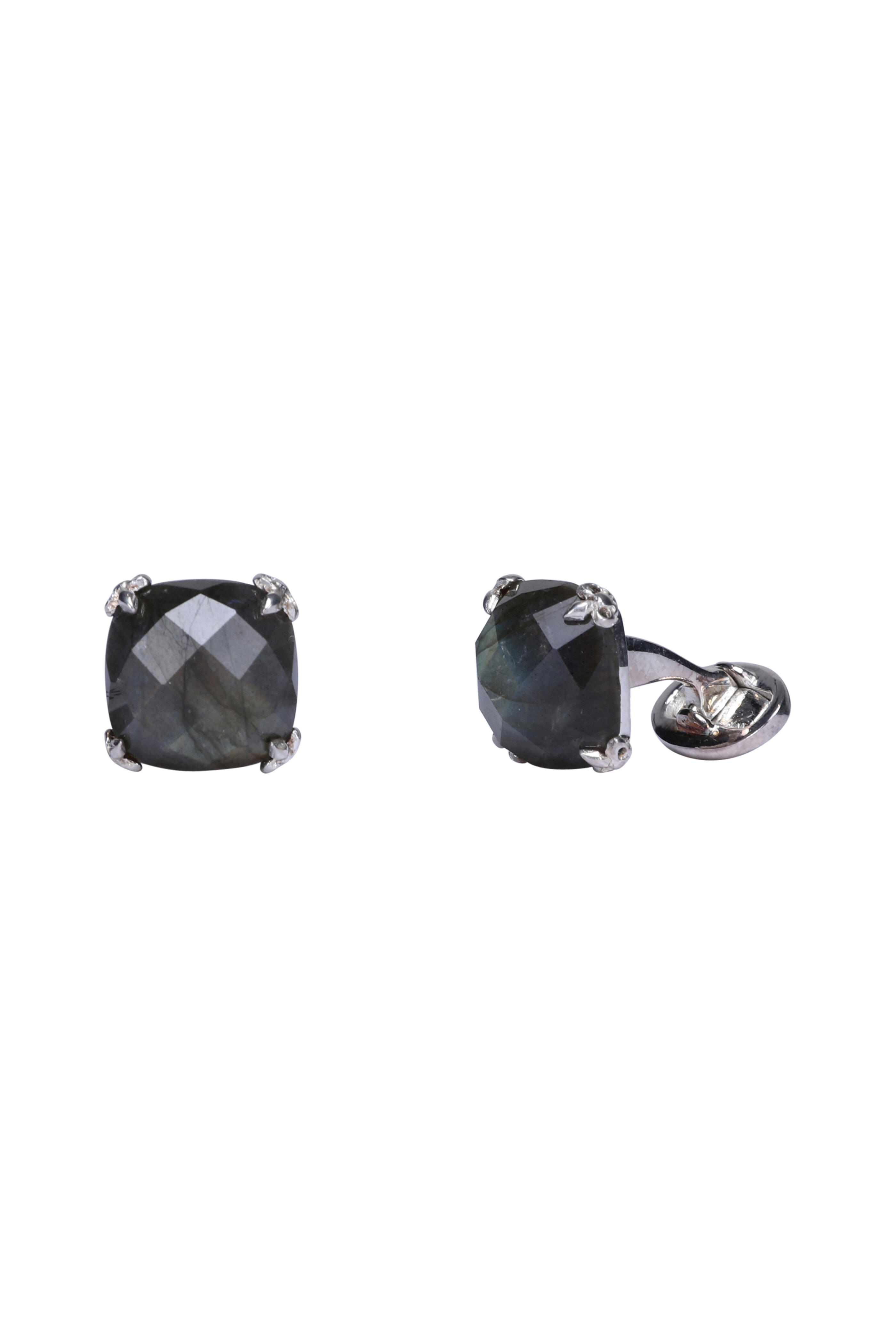 Spivey - Faceted Labradorite & Sterling FDL Cufflinks