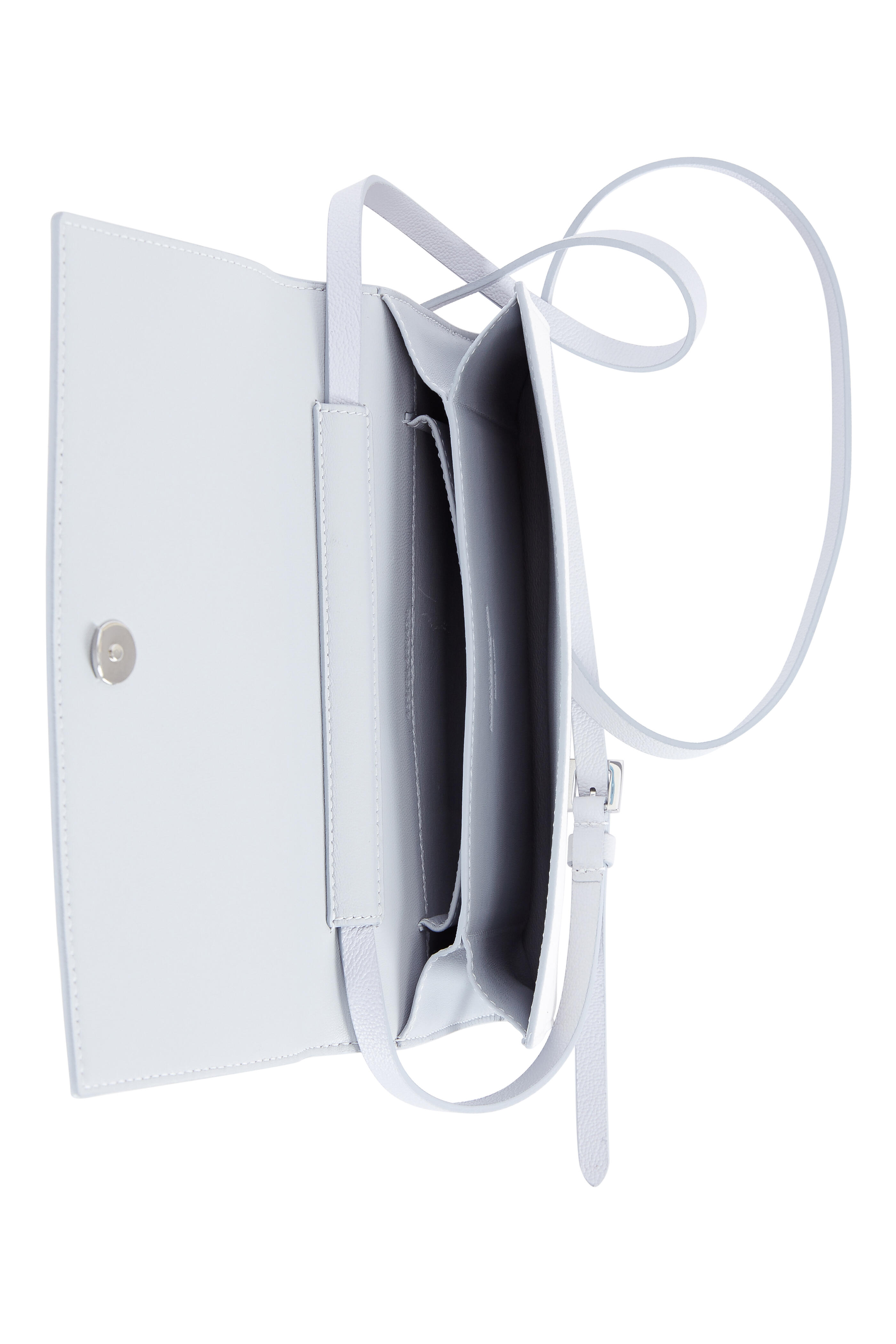 McQueen - Insignia White Leather Strap Wallet