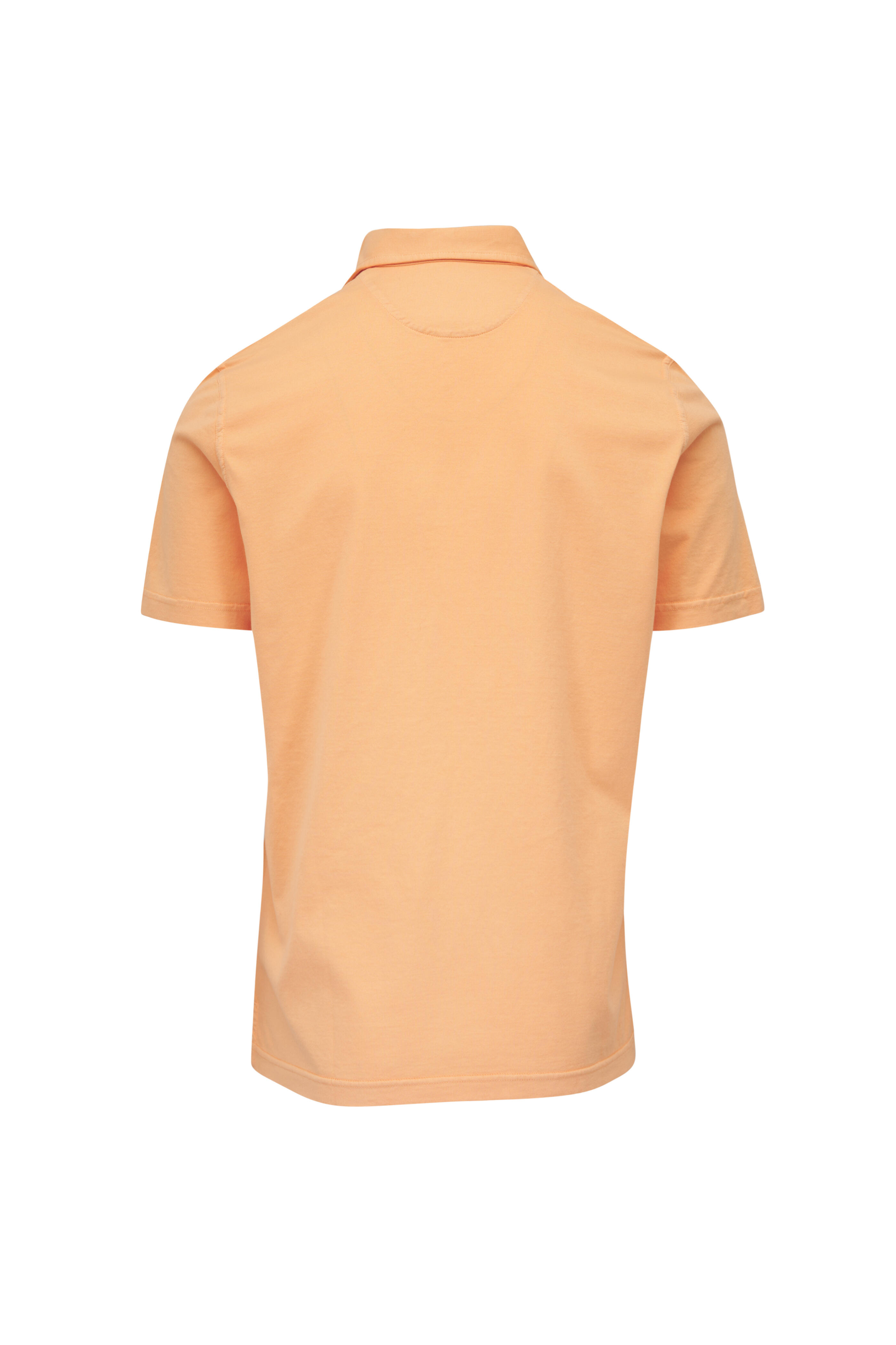 Fedeli - Frosted Orange Jersey Cotton Polo