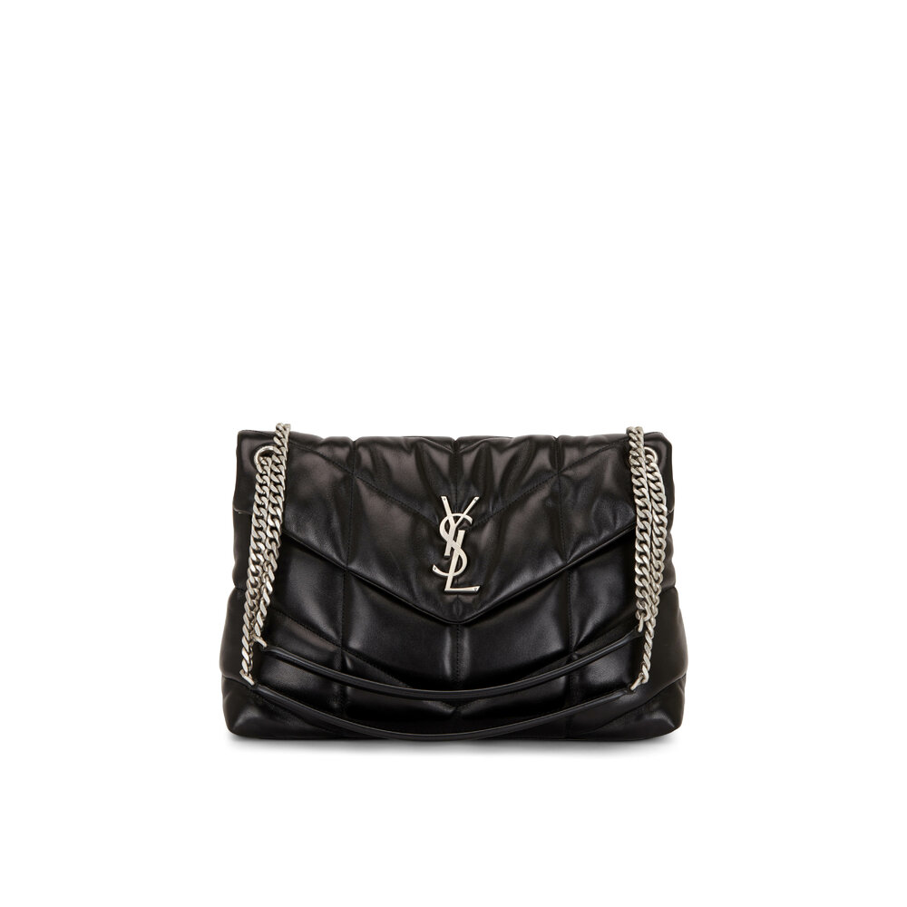 Saint Laurent - Lou Lou Black Medium Puffy Shoulder Bag