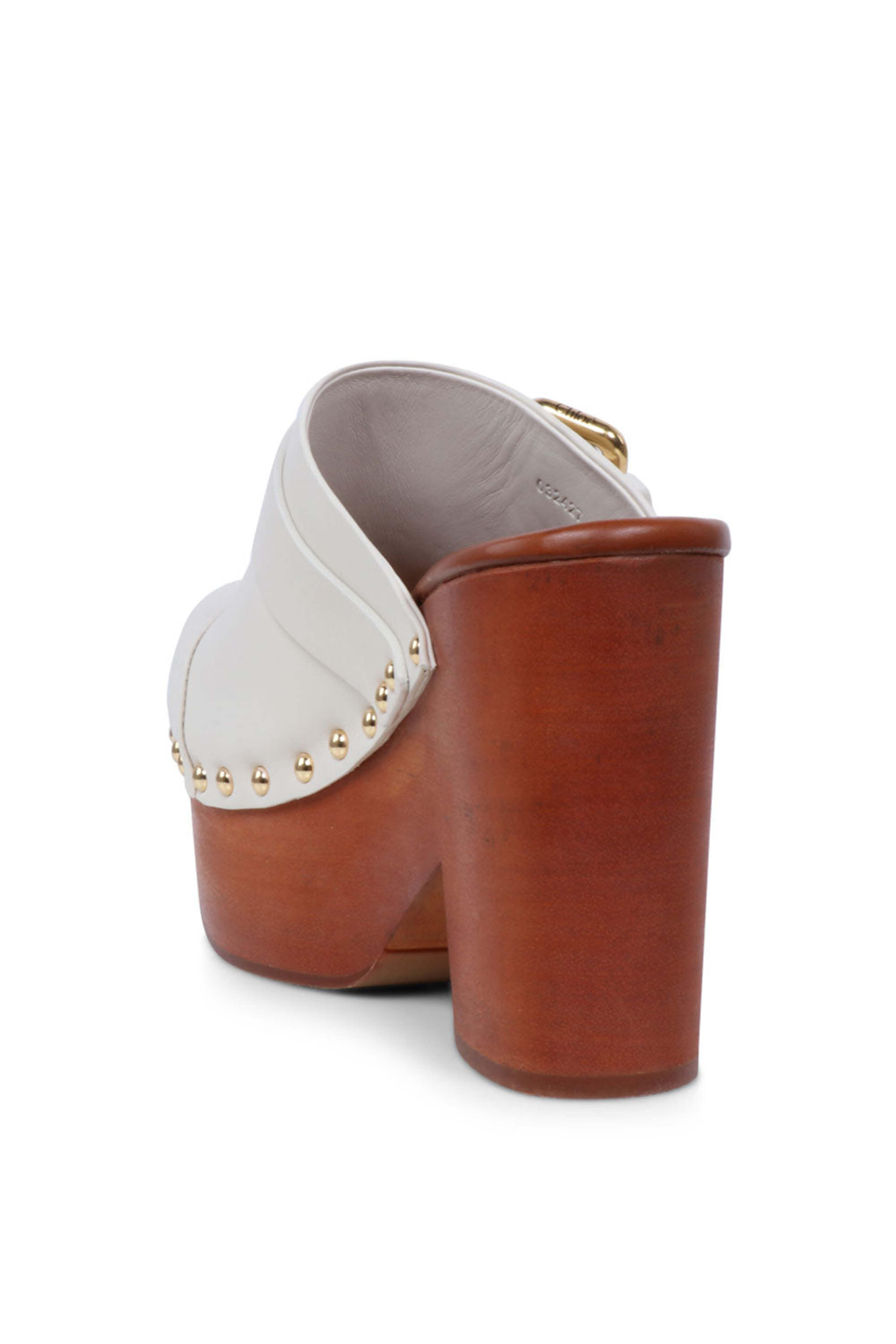 Chloé - Jeannette Clog in Eggshell