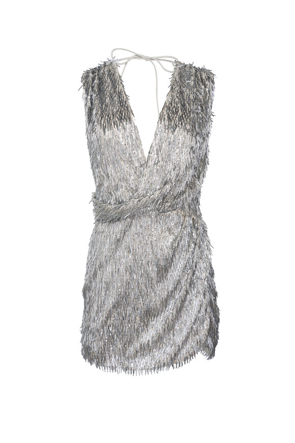 Aknvas Eline Silver Sequin Dress