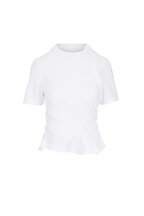 K&K♡ KZ_K Studio - Gifu White Button Back T-Shirt | Mitchell Stores