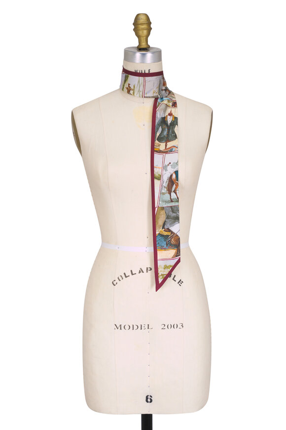 Loro Piana 三角スカーフ Loro Piana - Triangle Polka Dot Foulard Scarf | Mitchell Stores