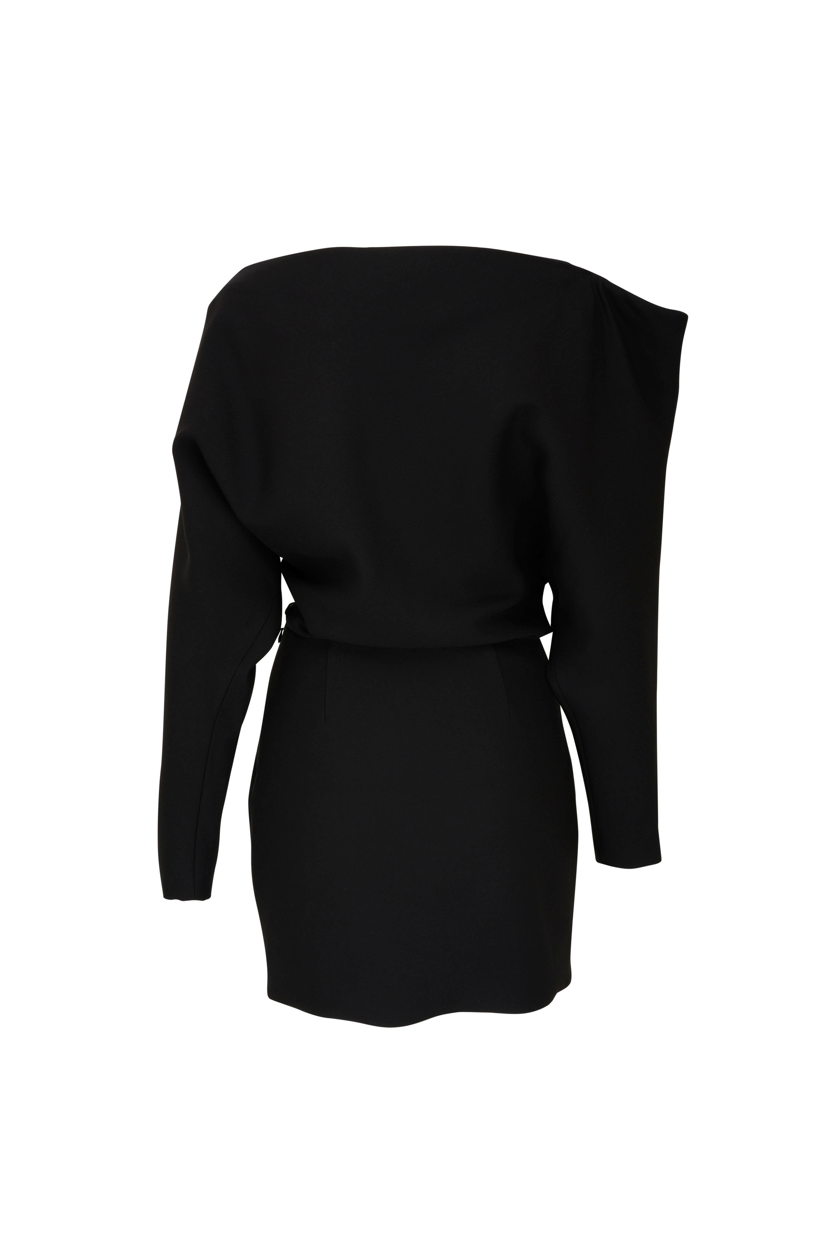 Khaite - Black Juniper Batwing Mini Dress | Mitchell Stores