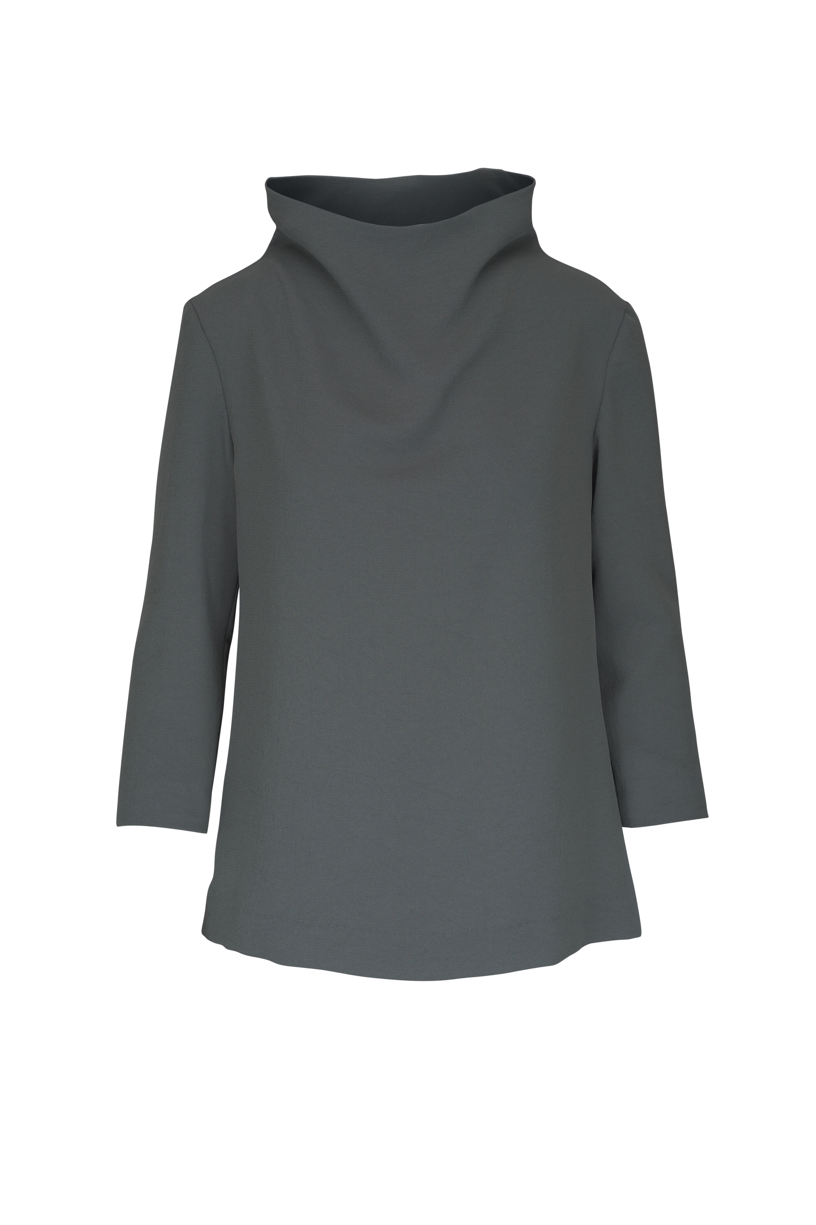 KZ_K Studio - Margaret Carbon Gray Blouse