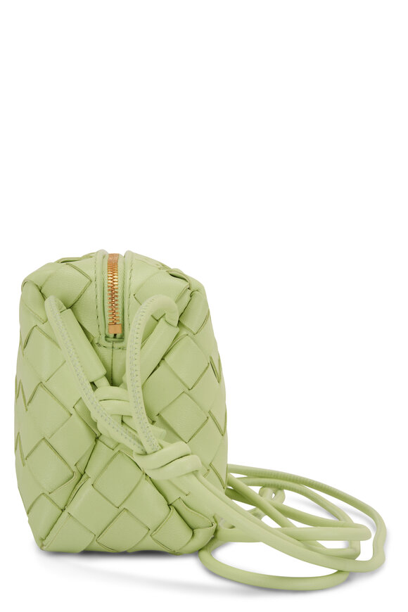 Bottega Veneta - Mini Loop Fennel Woven Leather Crossbody