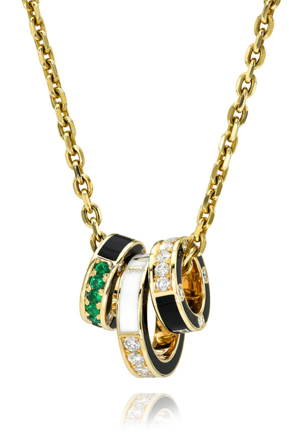 Dru 14k Yellow Gold Diamond Love Bomb Pendant - view 3