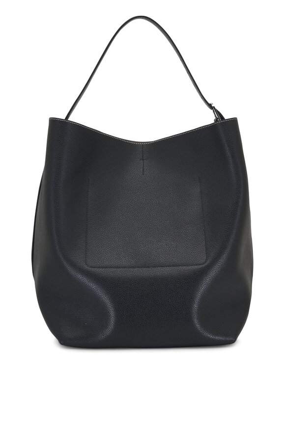 Totême - Large Belted Leather Tote Bag