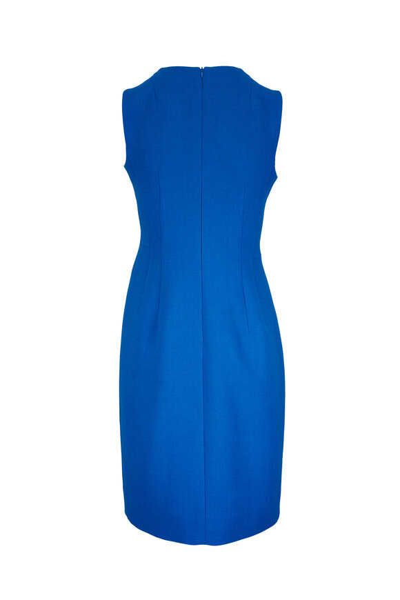 Akris Twilight Blue Wool Midi Dress - view 3