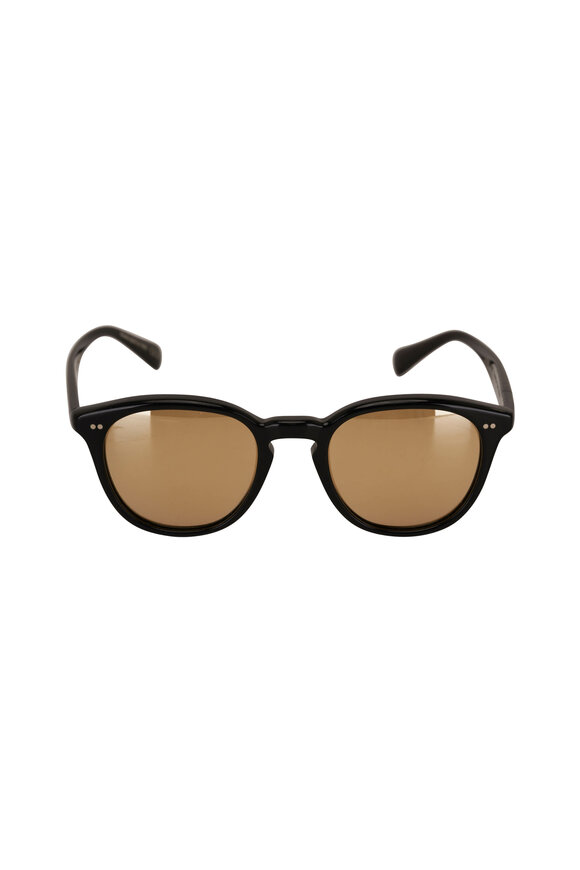 Oliver Peoples Desmon Sun Black & Yellow Sunglasses - view 3
